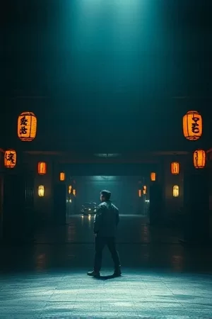 剧集《春分食堂》临街小店夜景海报
